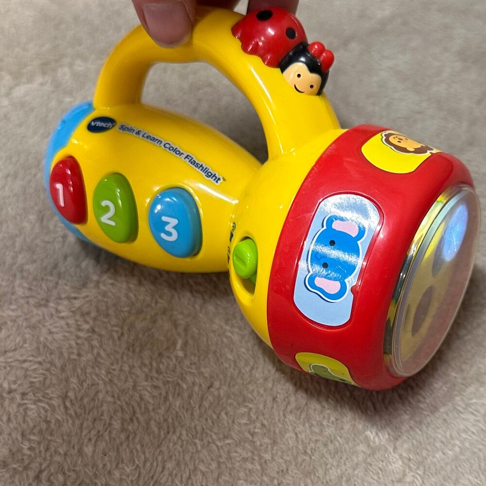 VTech Spin & Learn Color Flashlight Baby Toy Lights & Sounds Tested Works - Picture 4 of 8